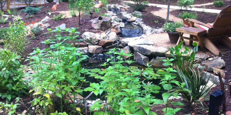 Landscape Water Features in Chapel Hill, North Carolina